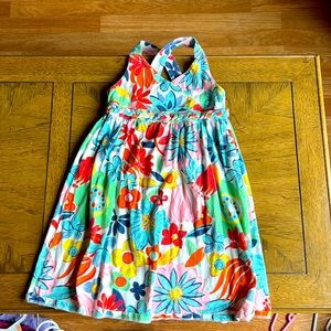 Land’s End colorful flower dress 6x/7